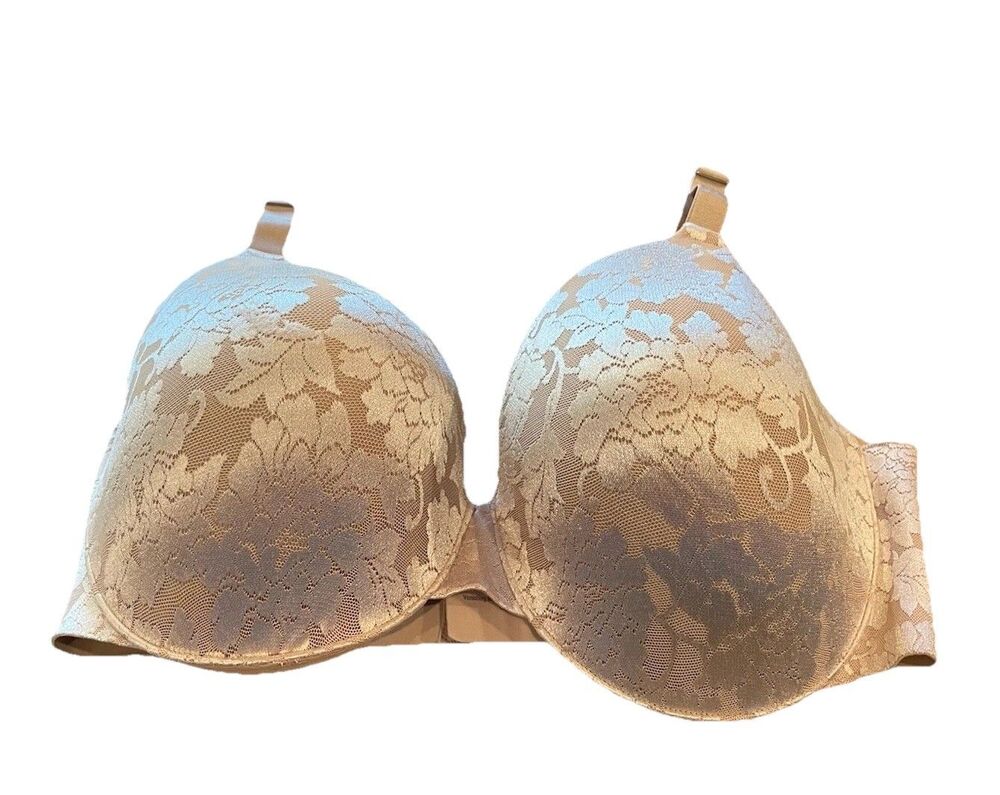 SOMA Vanishing Back Full Coverage Lace Bra Sz 38G Nude Beige Classic